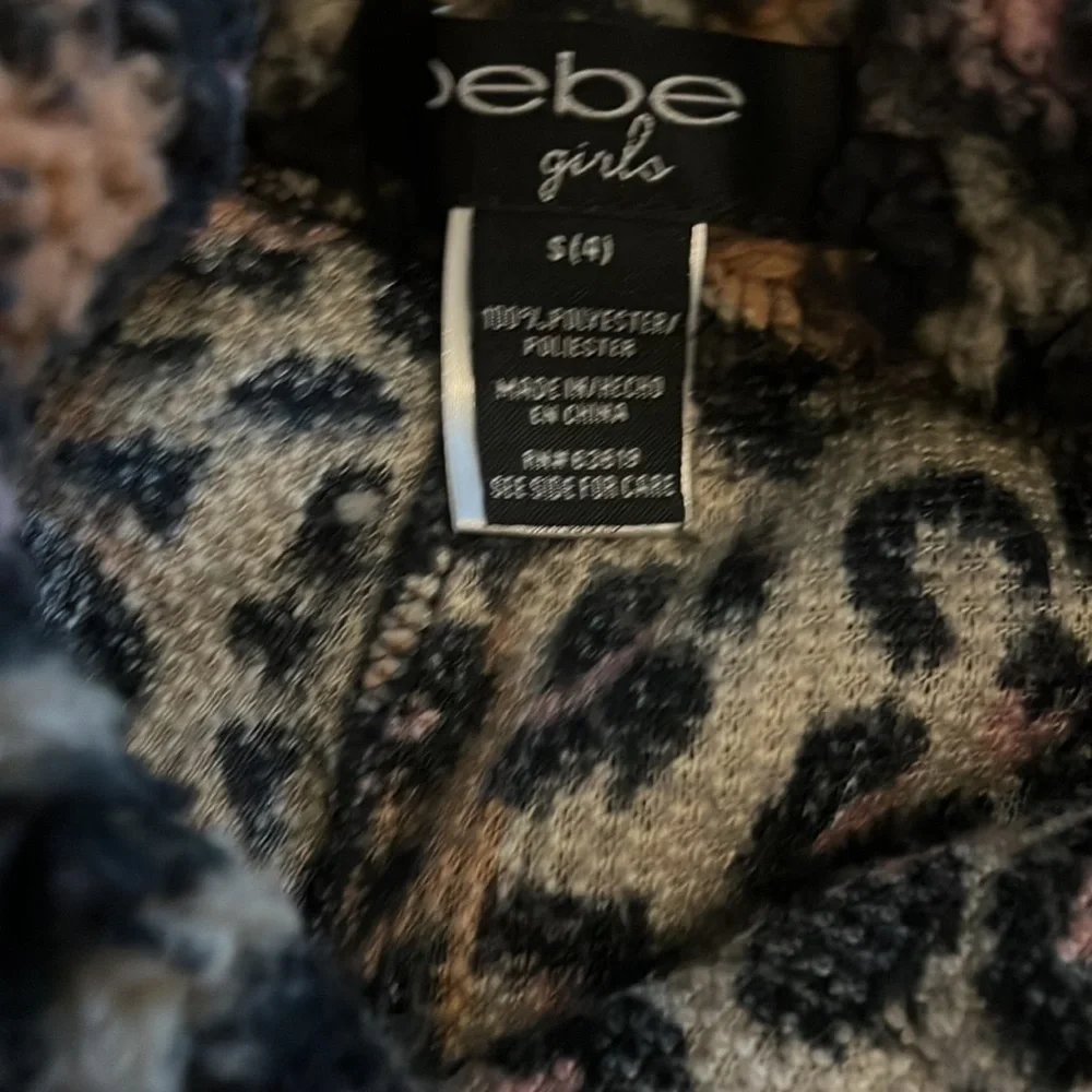 Bebe girls outfit sequins, cheetah, print and fleece
